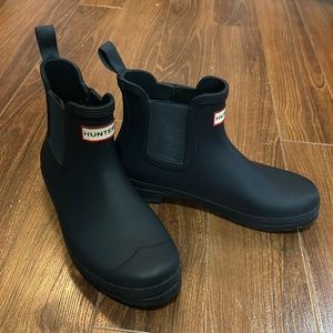 Original Hunter Chelsea Navy Boot NWOTB